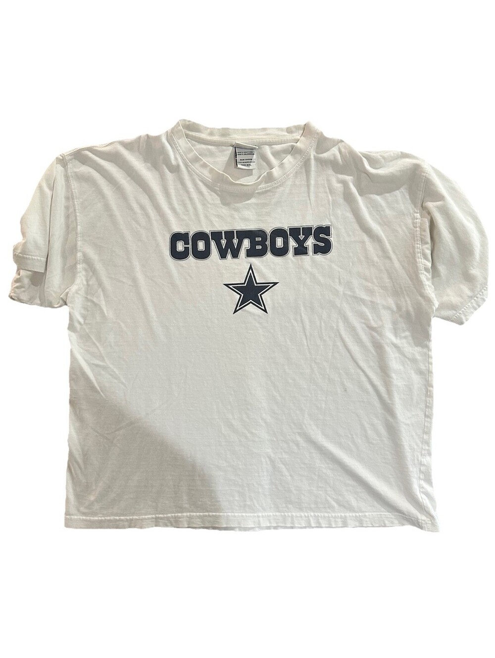Dallas Cowboys T Shirt Mens 2XL White NFL Football Logo Graphic Cotton Tee